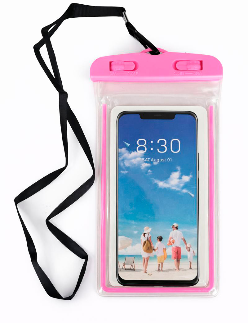 Estuche a prueba de agua fucsia