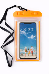 Estuche a prueba de agua naranja
