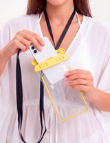 Funda  a prueba de agua para telefonos  amarillo