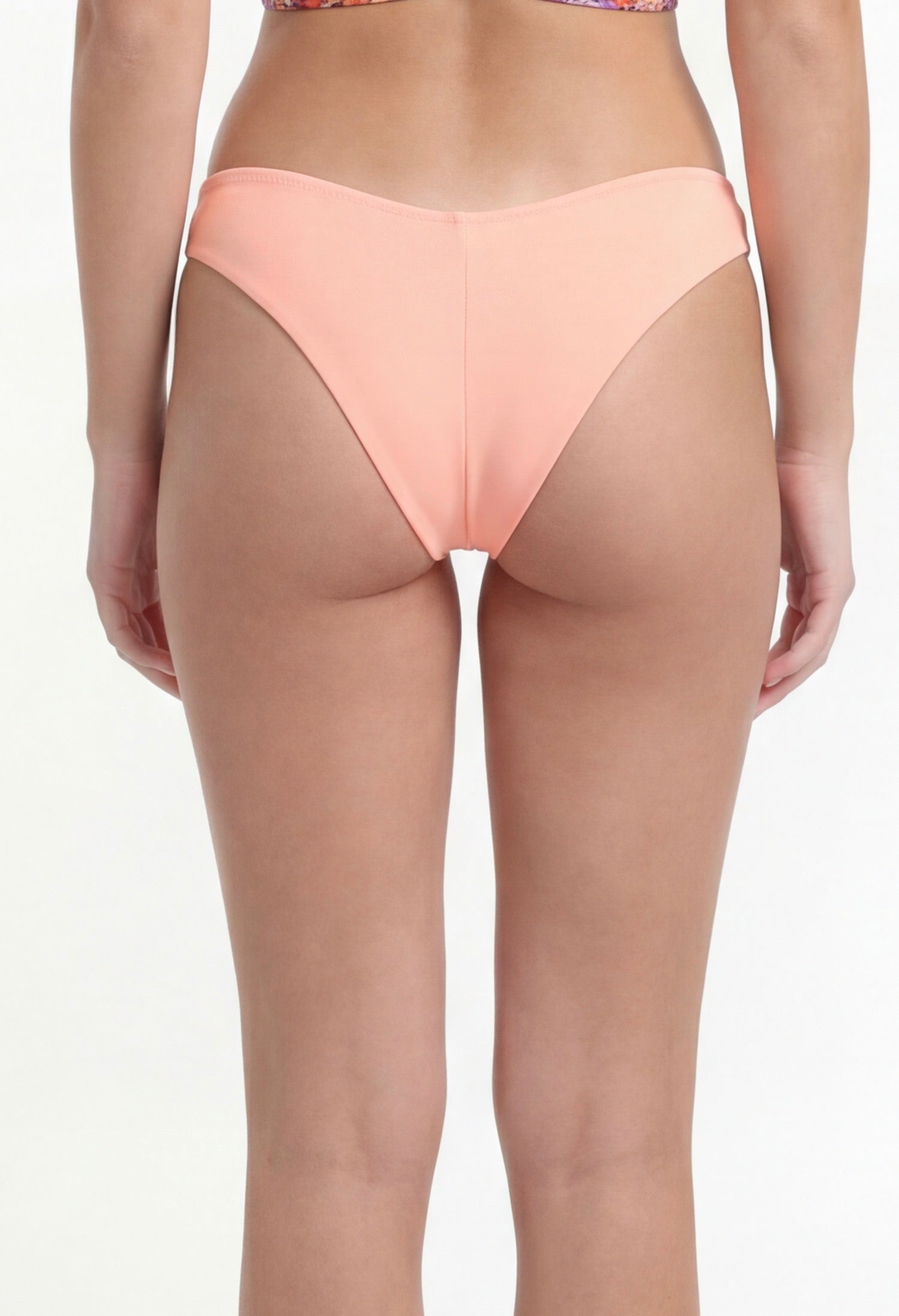 Bikini calzón tanga costura invisible  naranja XS
