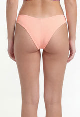Bikini calzón tanga costura invisible  naranja XS