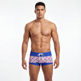 Short tipo bóxer para hombres estampado rosado