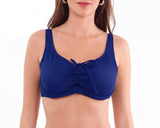 Bikini copa C-D blanda azul marino