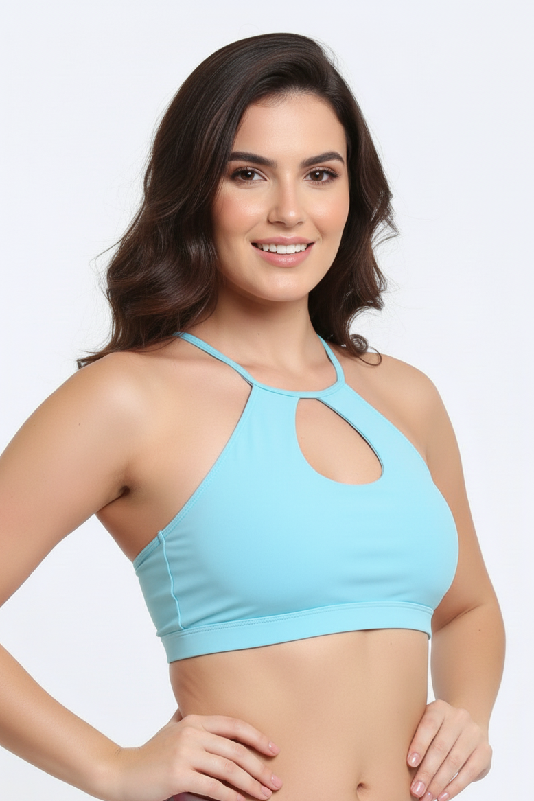 Bikini peto halter celeste