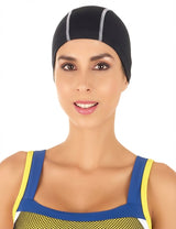 Gorro deportivo de lycra para natación negro