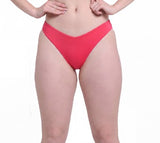 Bikini tanga cadera alta rojo