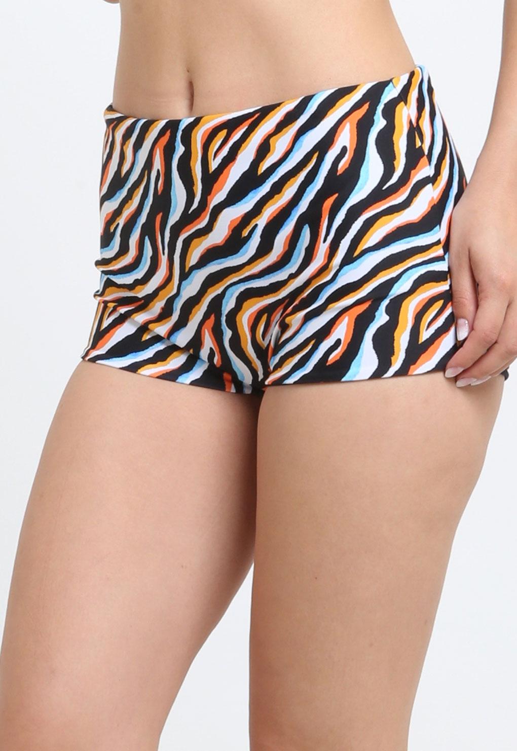 Youth animal print hot pant bikini