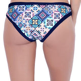 Calzón bikini clásico estampado azul