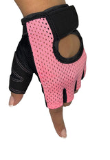 Guantes deportivos rosados