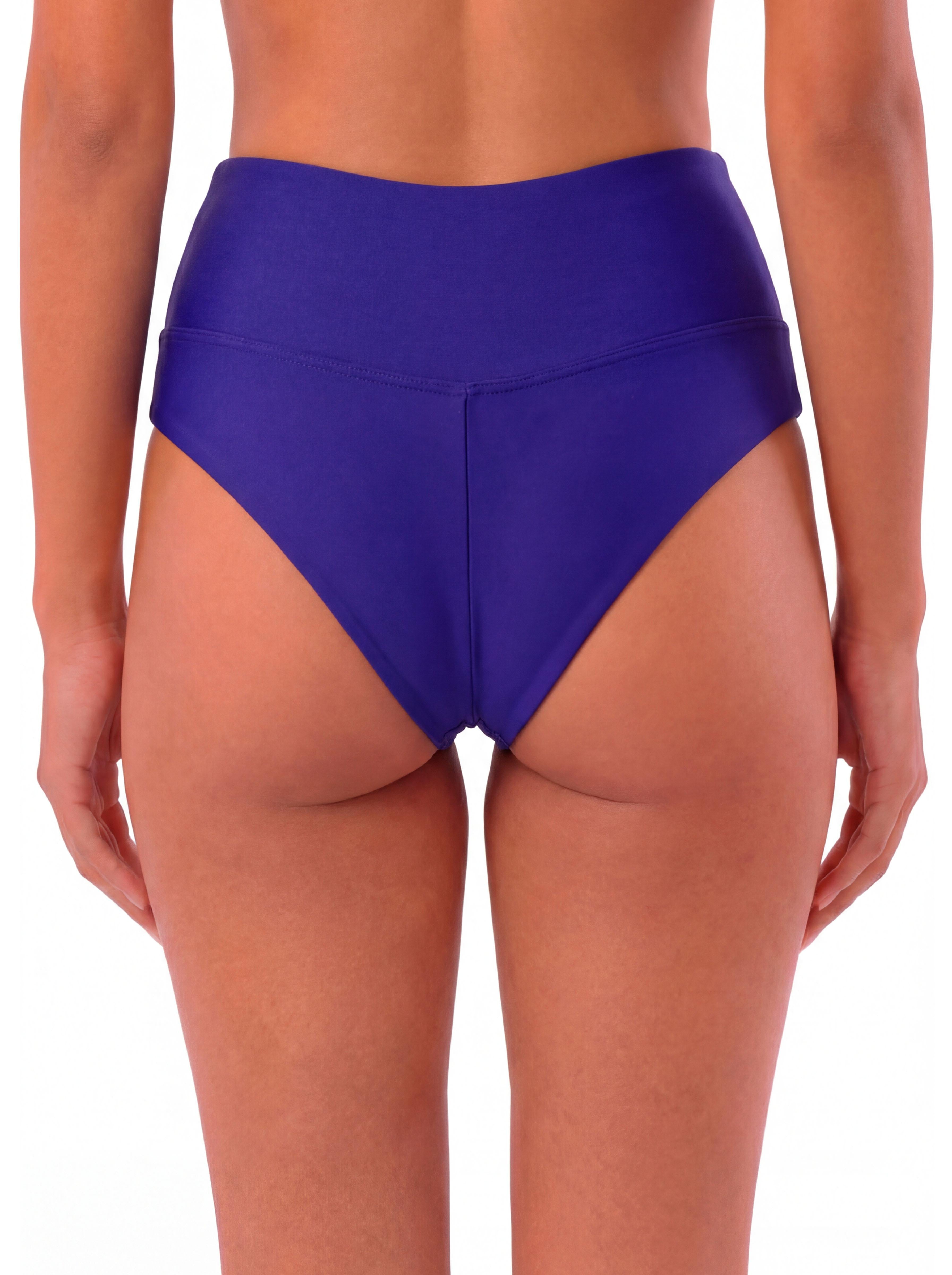 Bikini mujer culote  pin up azul brillante