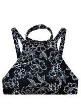 Bikini peto alto estampado negro