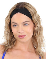 Cintillo de lycra negro