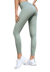 Calza básica tiro alto verde