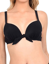 Bikini push up negro con nudo