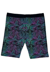 Calza biker estampado rosado y verde