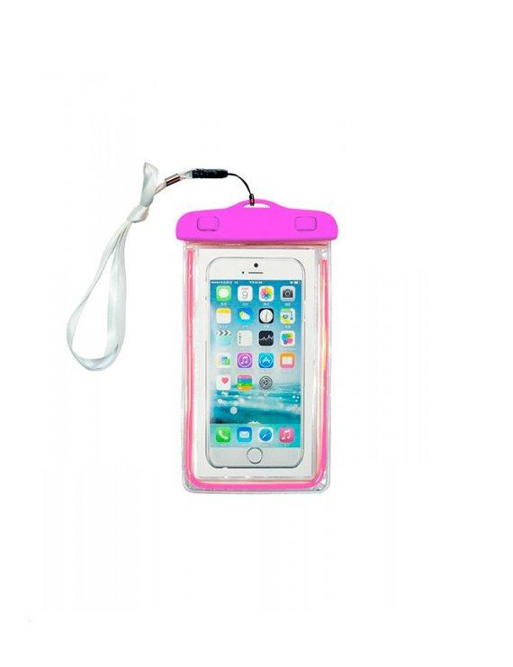 Estuche a prueba de agua fucsia
