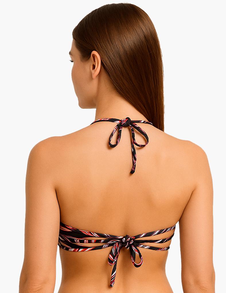 Printed sheer bikini