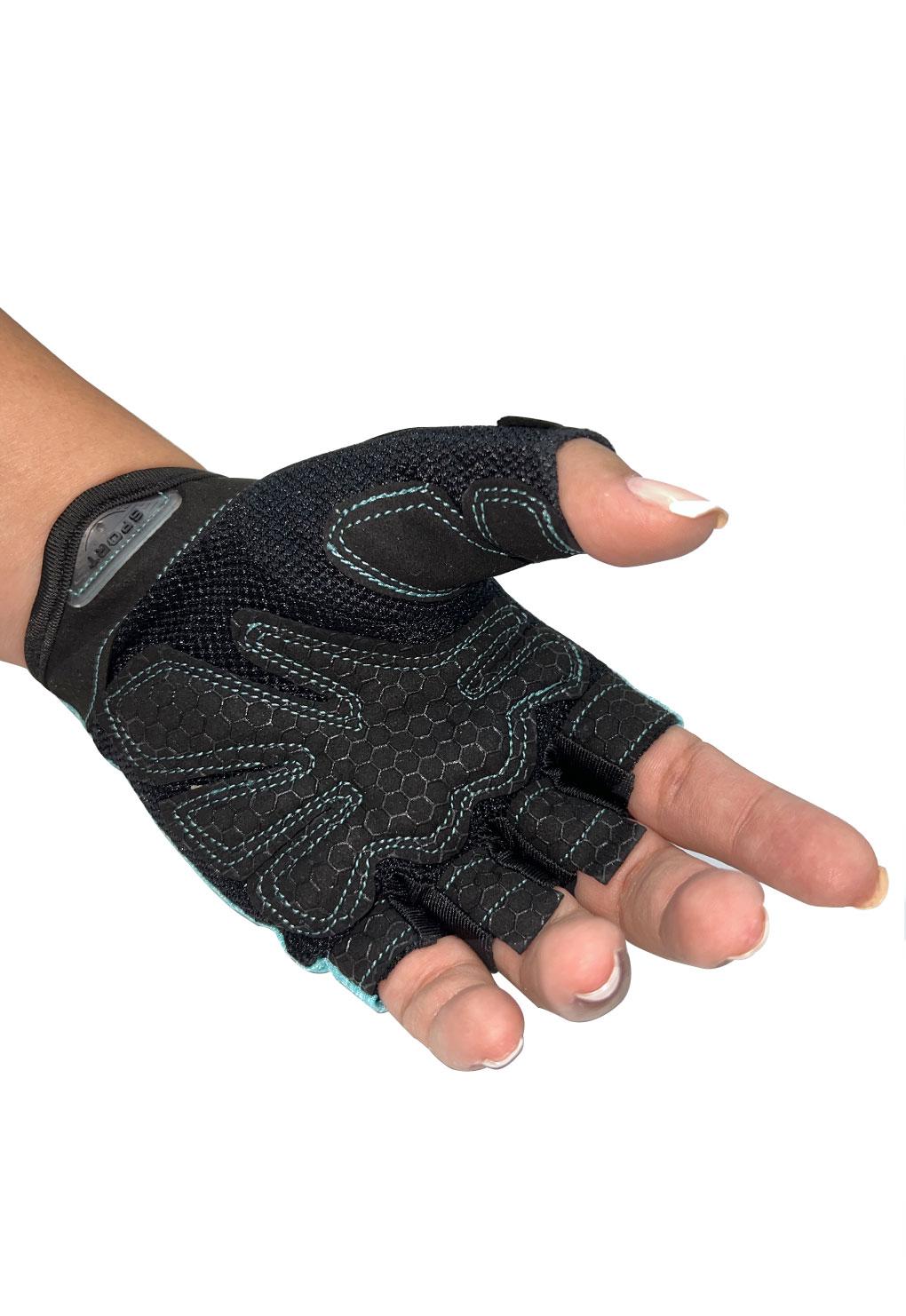 Guantes deportivos celeste