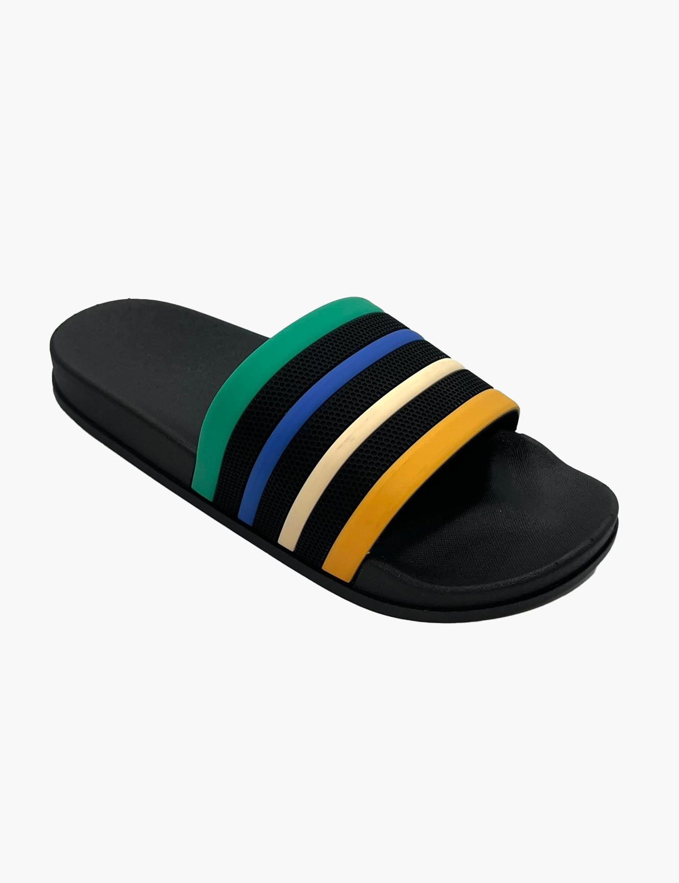 Sandalias mujer goma naranja