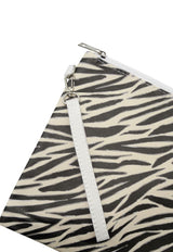 Cosmetiquero estampado zebra