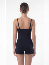 Traje de baño mujer natación pierna corta clásico negro