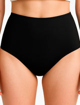 Bikini calzón estilo pin up negro