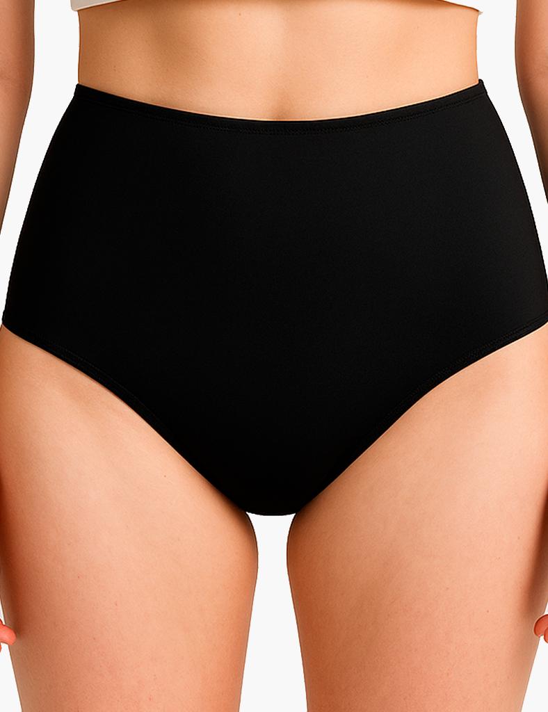 Bikini calzón estilo pin up negro