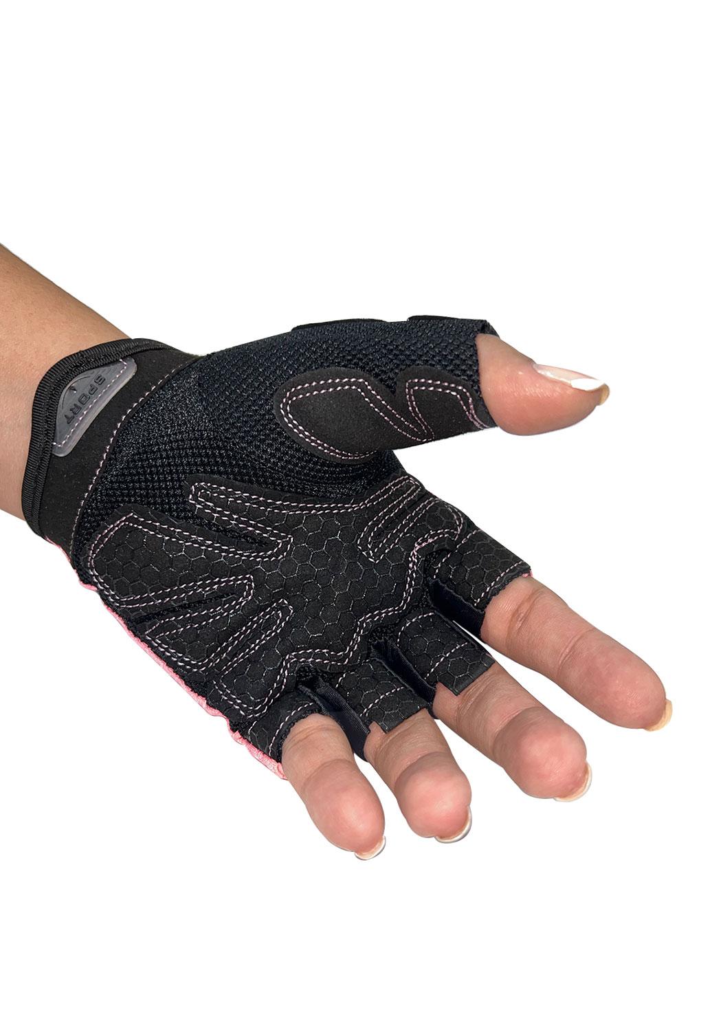 Guantes deportivos rosados