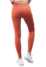 Calza básica con bolsillo naranja