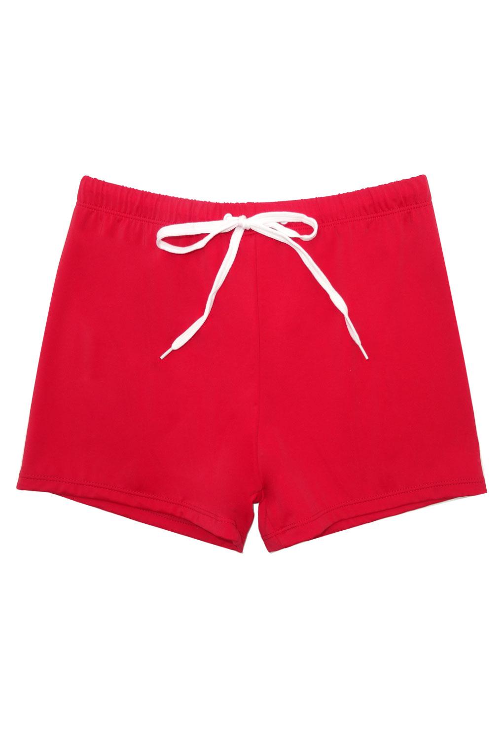 Red lycra bikini shorts