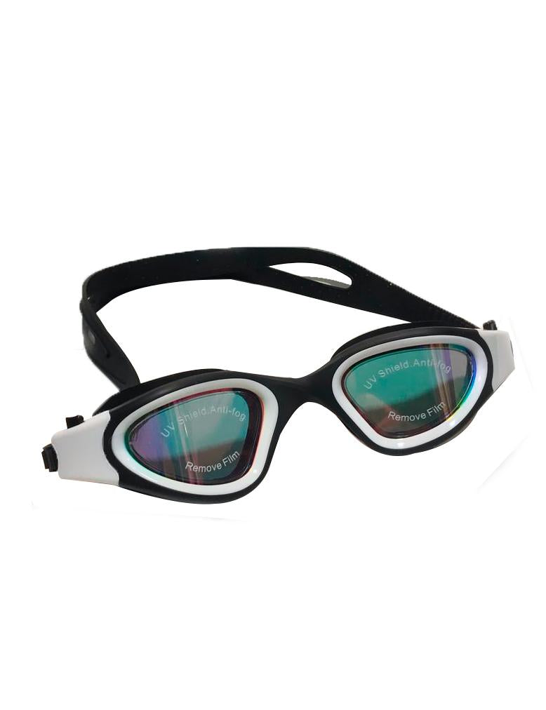 Lentes de natación espejados blanco