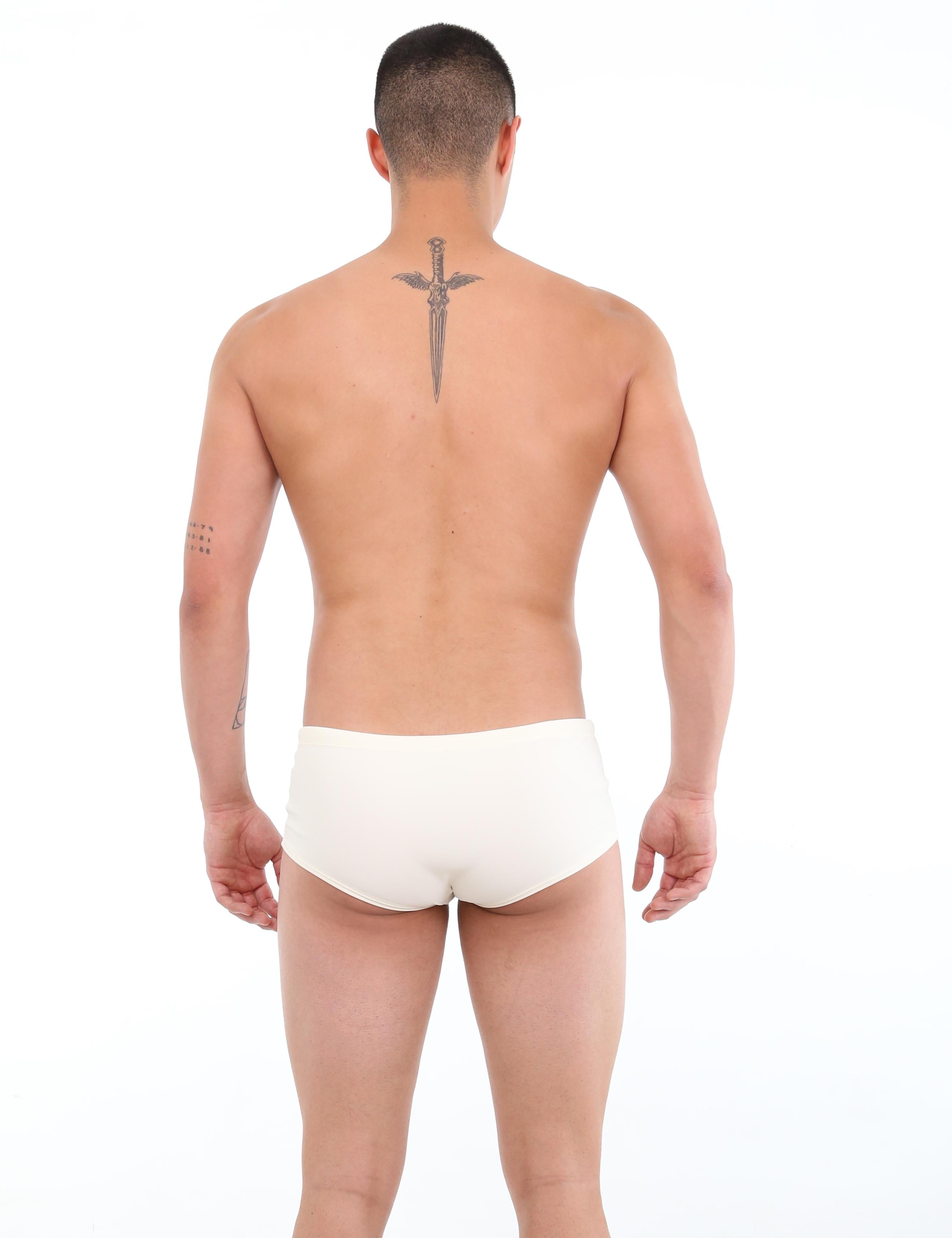 Beige men's swimsuit