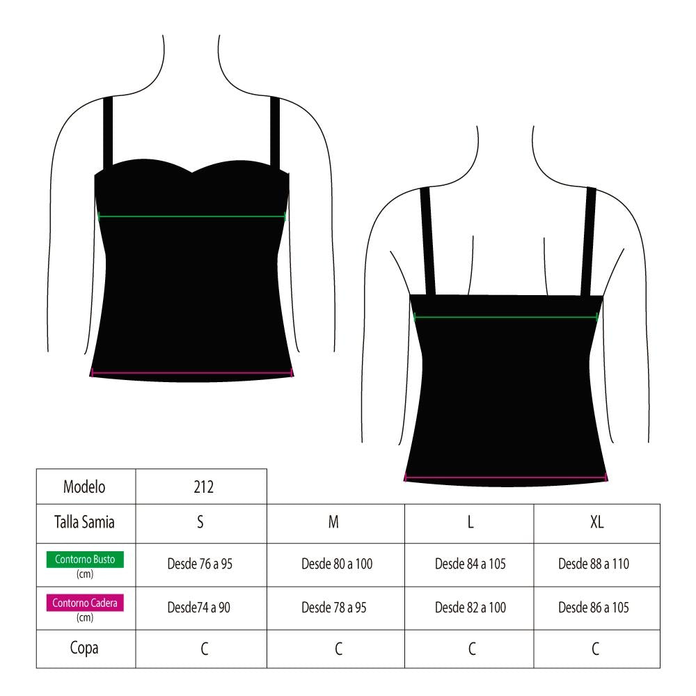 Tankini lazos estampado animal print