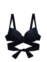 Bikini estilo sostén cruzado negro