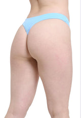 Bikini calzón colaless costura invisible celeste