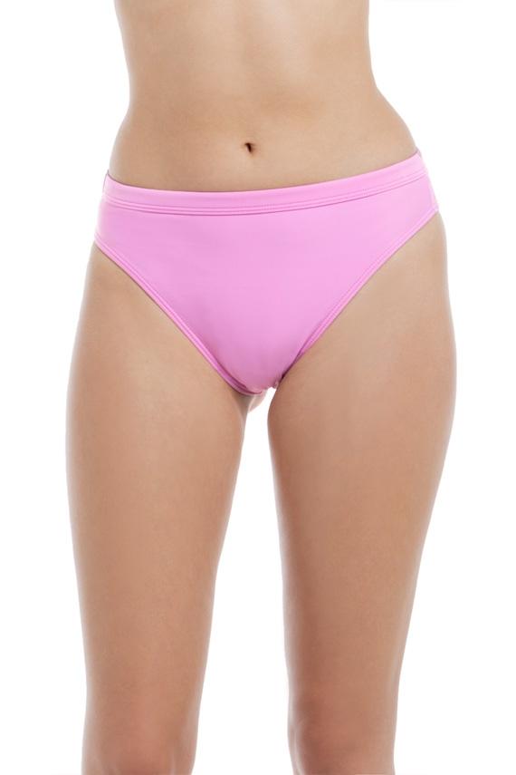 Bikini calzón alto con pretina morado