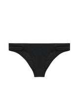 Black bikini briefs with openwork sides