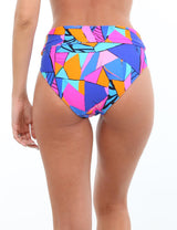 Bikini calzón pin up doble uso estampado azul