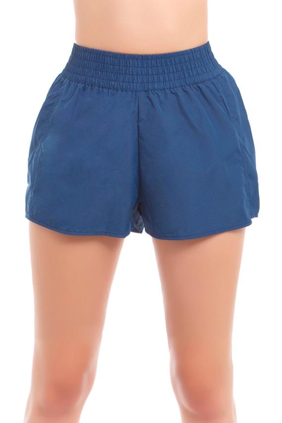 Blue quick-drying beach shorts