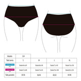 Bikini calzón con amarra estampado brillante rojo