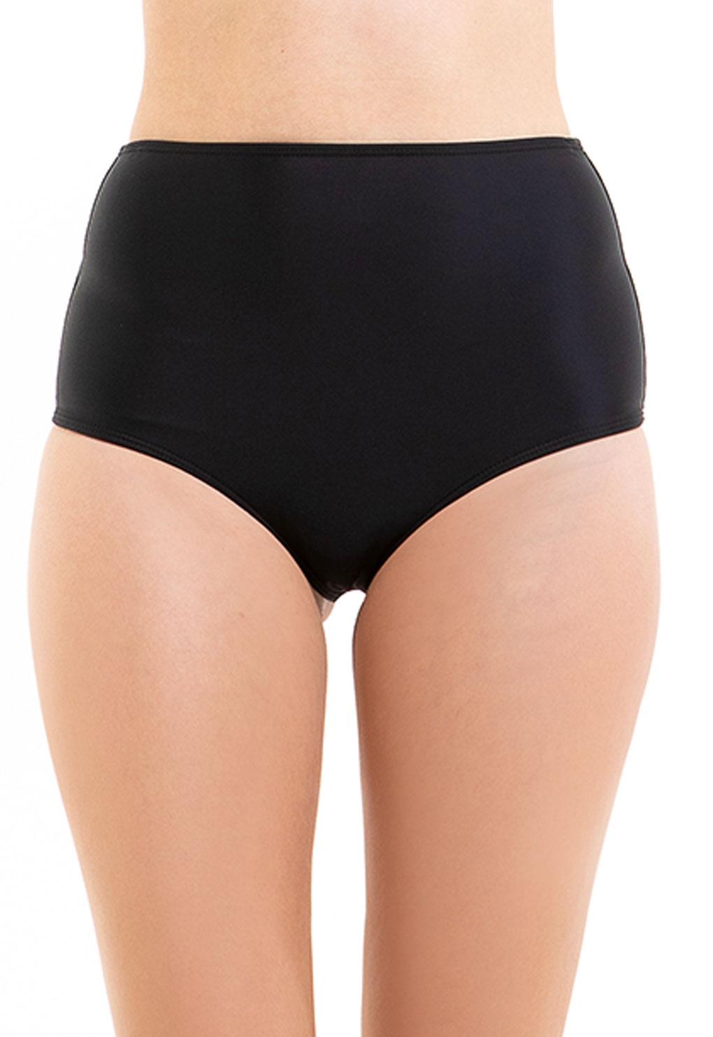 Black pin-up thong bikini briefs
