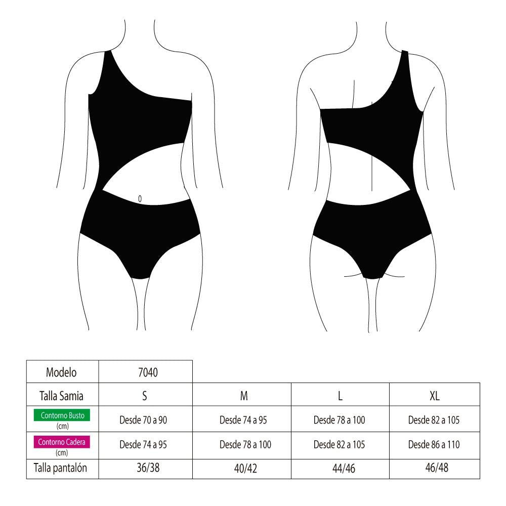 Black crossover trikini