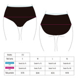 Bikini calzón tiro alto color negro