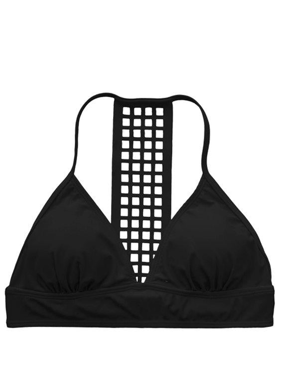 Bikini con espalda calada negro