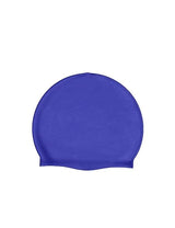 Gorro de natación de silicona azul