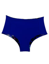 Bikini pin up reversible estampado azul