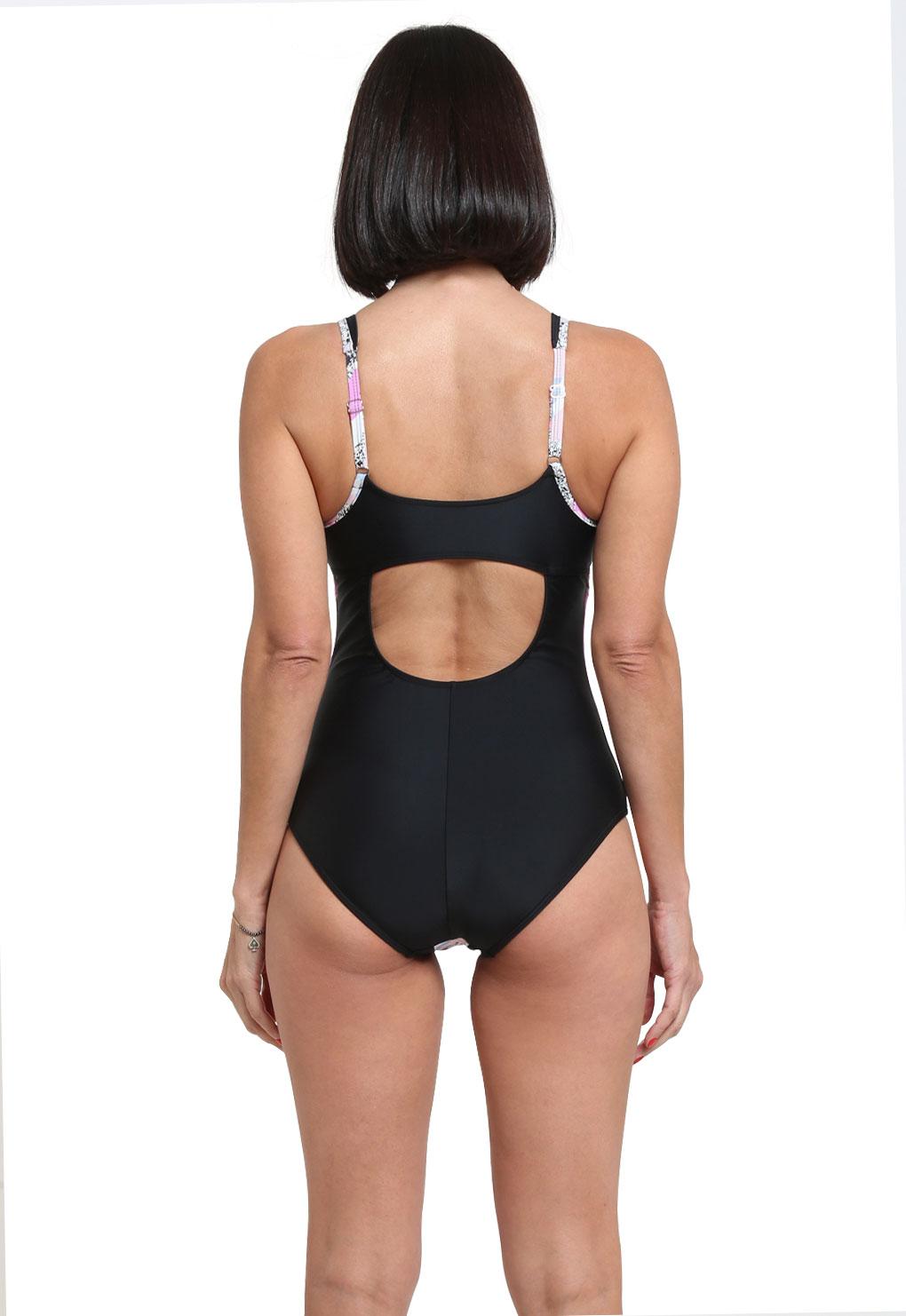 Enterito deportivo reductor estampado lila