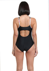 Lilac printed slimming sports jumpsuit