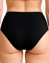 Bikini calzón estilo pin up negro