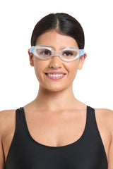 Lente para natación con correa de silicona azul